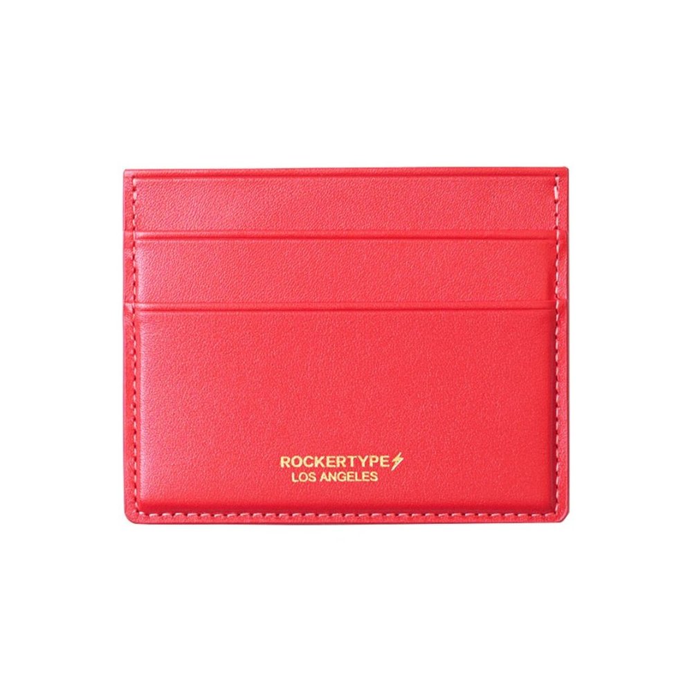 Rockertype Luxury Cardholder Italian Leather Red